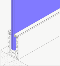 Calha Alumínio Varandas SafeGlass PRO Bruto