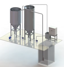 Sistema de tratamento e separação mecânica da água Mod. SLS1500A