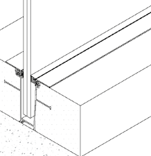 Calha Alumínio Varandas embutir SafeGlass PRO Bruto
