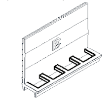 Kit cunha+calço (88.4) para calha SafeGlass Pro