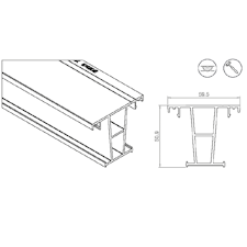 Calha PVC Anti-deformação Safeglass PRO p/14406